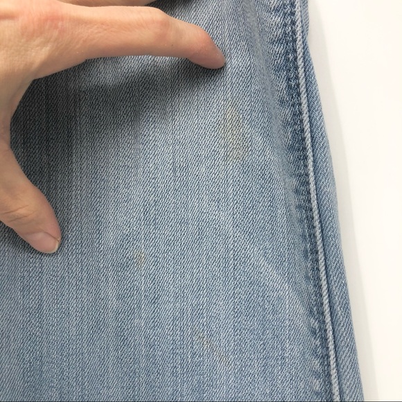 American Eagle Size 2 Vintage Flare Light Wash Slightly Distressed Unique Jeans - Picture 7 of 9